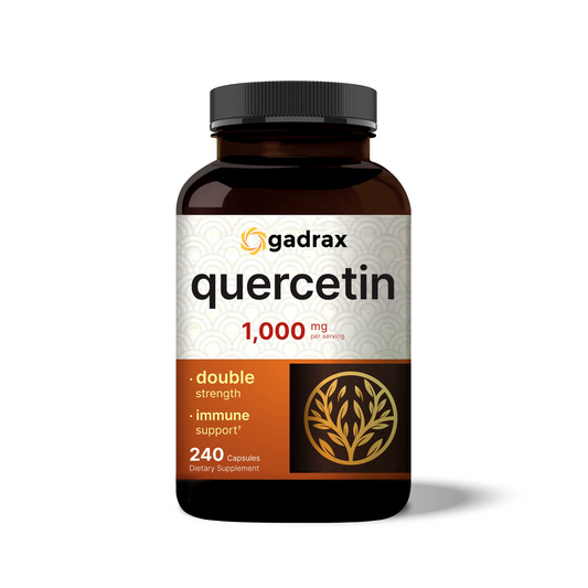 Gadrax Quercetin 1000mg Per Serving | 240 Capsules